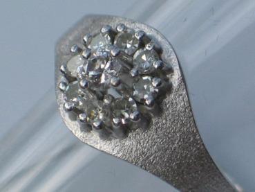 Preview: Herrlicher Diamantring mit 0.50 ct. aus 585er Weissgold, Größe 56, Gewicht 4,6g