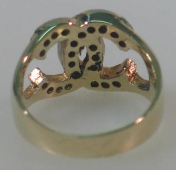 Diamantring aus 585er Gelbgold, Größe 53, Gewicht: 4,9g