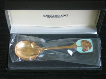 Robbe & Berking Jahreslöffel, klein, "Apfelbaum 1982" aus 925er Sterlingsilber, Gewicht: 32,0g
