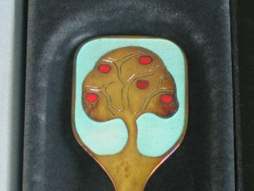 Robbe & Berking Jahreslöffel, groß, "Apfelbaum 1982" aus 925er Sterlingsilber, Gewicht: 63,6g