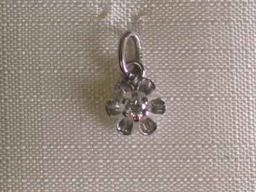 Neuware: Anhänger aus 585er Weissgold mit einem Diamanten, Gewicht: 0,5 Gramm. Erheblich reduziert.