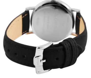 Preview: 4You Unisexuhr mit Kunstlederband