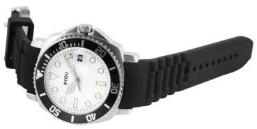 Preview: 4You Herrenuhr mit Silikonarmband