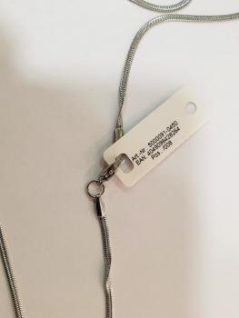 Preview: Akzent Edelstahl Damen Schlangenkette, Länge: 45 cm / Stärke: 2 mm