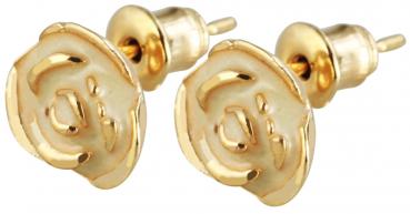 JZ10 Cham Cham Ohrstecker, Goldfarbig/Mehrfarbig, VE 3 Stück