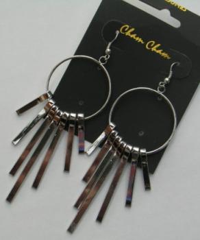 Cham Cham Ohranhänger, silberfarben