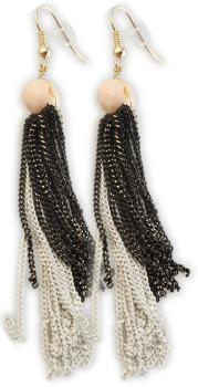 JZ21 Cham Cham Ohranhänger, Weiß/Schwarz, Steckverschluss