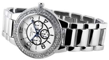 Preview: Excellanc Damenuhr mit Metallarmband, modisch