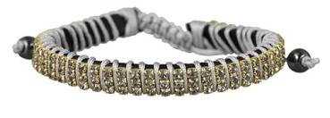 Cham Cham Geflochtenes Armband aus Textil mit Zirkonia