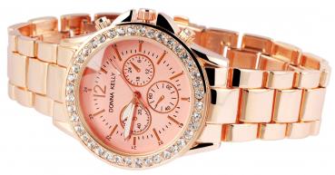 Donna Kelly Damenuhr mit Metallarmband