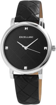 Excellanc Damenuhr mit Band aus Kunstleder