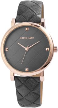 Excellanc Damenuhr mit Band aus Kunstleder