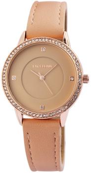 Excellanc Damenuhr mit Band aus Kunstleder