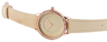 Excellanc Damenuhr mit Band aus Kunstleder