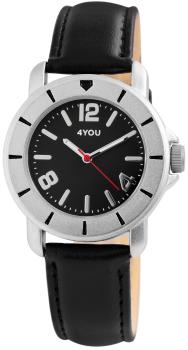 4You Unisexuhr mit Echtlederarmband