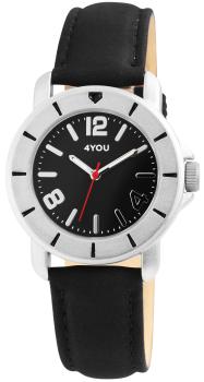 4You Unisexuhr mit Echtlederarmband