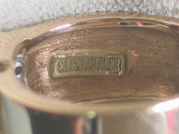 Preview: Caren Pfleger Turmalin 1.5 ct. / Diamant Ring aus 585er Gelb und Weißgold, Größe 56, Gewicht: 10,2g