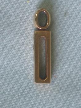 Anhänger aus 585er Gold mit 5 kleinen Diamanten, Gewicht: 1,9g