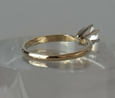 NEU Exclusiver Brillantsolitär mit 0.50 ct., 585er Gold Echtheitszertifikat, Größe 53