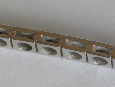 Armband Alliance 585er Weißgold, 16 Diamanten, 16 Saphire, Länge 18 cm, Gewicht: 21,2g, Neuwertig
