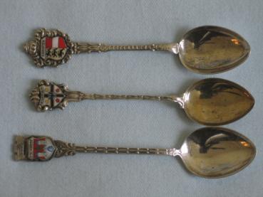 6 Sammellöffel aus 800er Silber, Gewicht : 69,3g