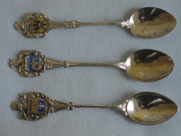 6 Sammellöffel aus 800er Silber, Gewicht : 69,3g