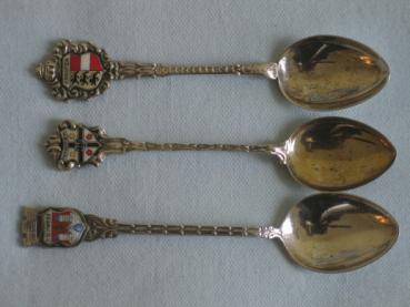 6 Sammellöffel aus 800er Silber, Gewicht : 69,3g