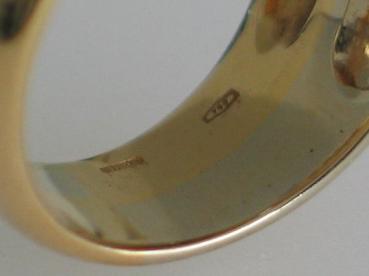 Einfach edel: Diamant Ring aus 750er Gold mit 25 Brillanten 0.63 ct., Größe 54, Gewicht: 9,3g