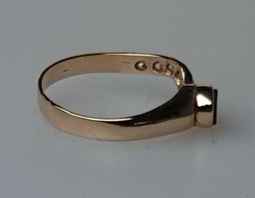 Schmuckring aus 22 kt Gelbgold m. Zirkonia, Größe 53, Gewicht, 2,3g