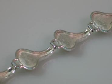 Vintage Armband aus 835er Silber mit Aventurin Schmucksteinen, Länge 18,2 cm, Gewicht: 36,8g