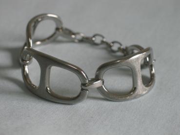 Armband "Fossil" aus Edelstahl, Glieder mattiert Gewicht: 40,6 Gramm