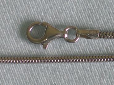 Schlangenhalskette aus 925er Sterlingsilber, Länge 42,8 cm, Gewicht: 4,4g