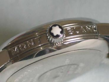 Neuwertige Montblanc Meisterstück mit Lederband und Quarzwerk Ref. 7042