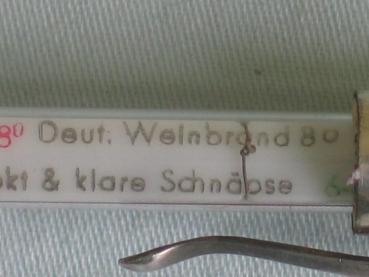 Weinthermometer aus 800er Silber Gewicht: ca. 14,6 Gramm