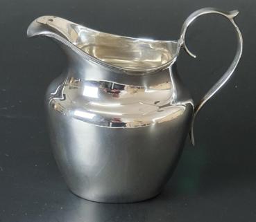 Antiksilber Milchkännchen, England, Birmingham, um 1914, Sterlingsilber, T H Hazlewood, Gewicht. 98,3g