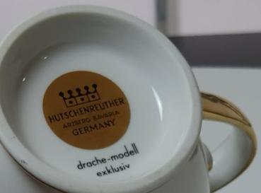 Vintage: Hutschenreuther Porzellan "Drache-Modell Exklusiv", Kaffeeservice 21 tlg. für 6 Personen