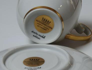 Vintage: Hutschenreuther Porzellan "Drache-Modell Exklusiv", Kaffeeservice 21 tlg. für 6 Personen