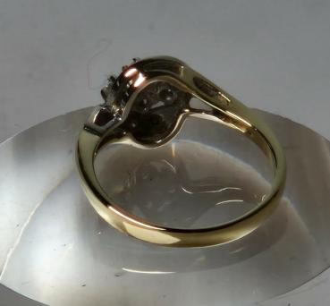 Preview: Diamantring aus 585er Gelbgold mit 0.30 ct., Größe 56, Gewicht: 3,3g