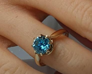 "Mystic Topas" Ring, 585er Gold, Größe 52, Gewicht: 3,5g