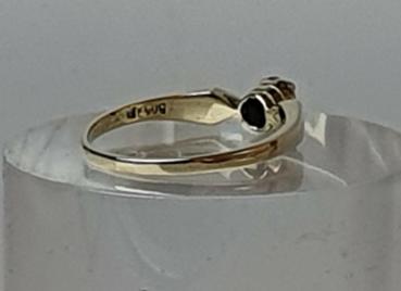 Diamantsolitär aus 585er Gold, Größe 59, Gewicht: 3,1g