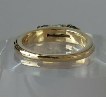 Preview: Smaragdring aus 750er Gold, Größe 51, Gewicht: 4,8g