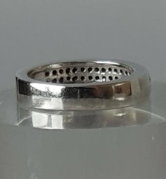 Preview: Ring aus 925er Sterlingsilber mit Schmucksteinen, Größe 57, Gewicht: 6,7g