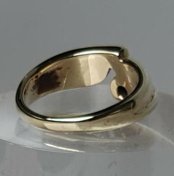 Preview: Diamantsolitär aus 585er Gold, Größe 58, Gewicht: 5,6g