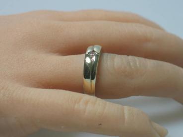 Preview: Diamantsolitär aus 585er Gold, Größe 54, Gewicht: 3,8g