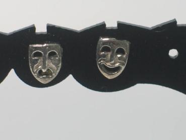 Ohrstecker "Maskerade" aus 925er Sterlingsilber, Gewicht: 0,5g