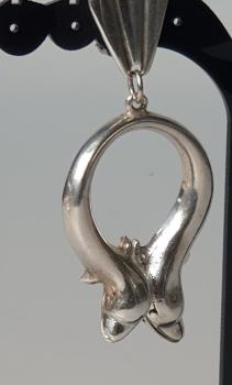 Ohrringe "Delphine" aus 925er Sterlingsilber, Gewicht: 30,6g