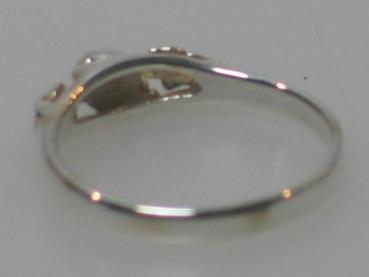 Ring aus 925er Sterlingsilber mit Schmuckstein, Größe 55, Gewicht: 1,9g