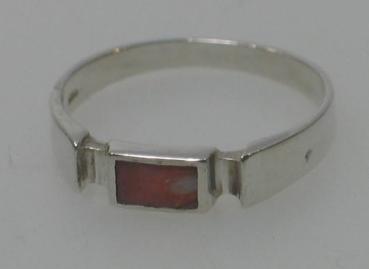 Preview: Ring aus 925er Sterlingsilber mit Schmuckstein, Größe 54 Gewicht: 1,5g