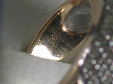 Ring aus 585er Gelbgold mit 59 Diamanten, Größe 56, Gewicht: 8,4g