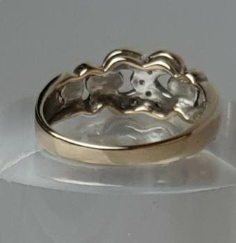 Preview: Diamant Herz Ring aus 585er Gold, Größe 54, Gewicht: 3,6g